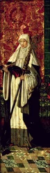 St. Gertrud vom Polyptychon der Bruderschaft der Schwarzen Häupter, ca. 1495